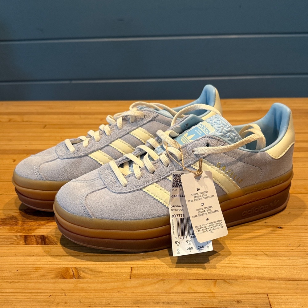 Adidas Sky Blue Gazelle Bold